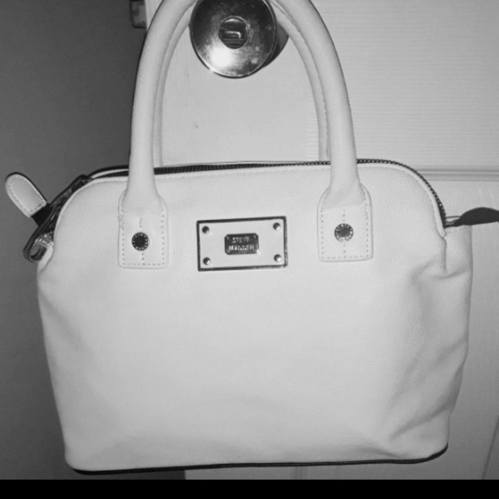 Steve Madden White Hand Bag